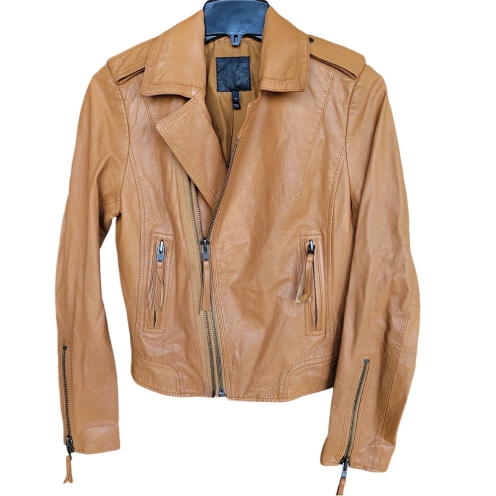 Designer Joie Women's Tan Leather Jacket